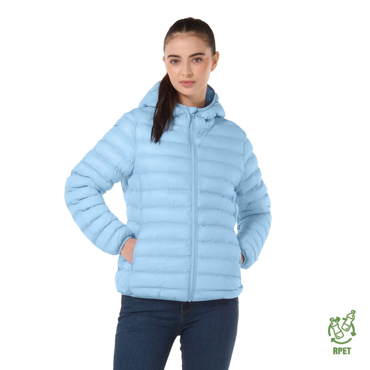 TOTTO - Chaqueta Acolchada Para Mujer Azul Colorfull Pro Totto