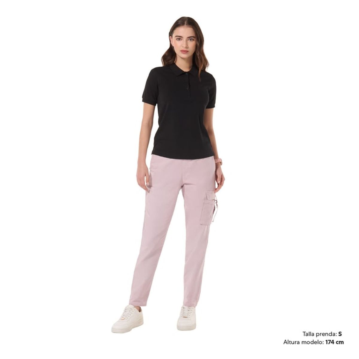 TOTTO - Camiseta Tipo Polo Para Mujer Negro Chechi Totto