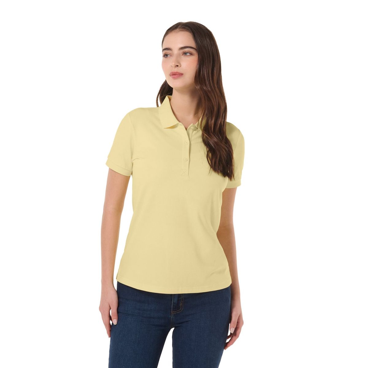 TOTTO - Camiseta Tipo Polo Para Mujer Amarillo Masara Totto