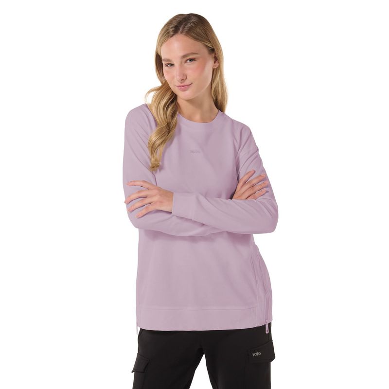 TOTTO - Buzo Para Mujer Liviano Morado Biznaga Totto