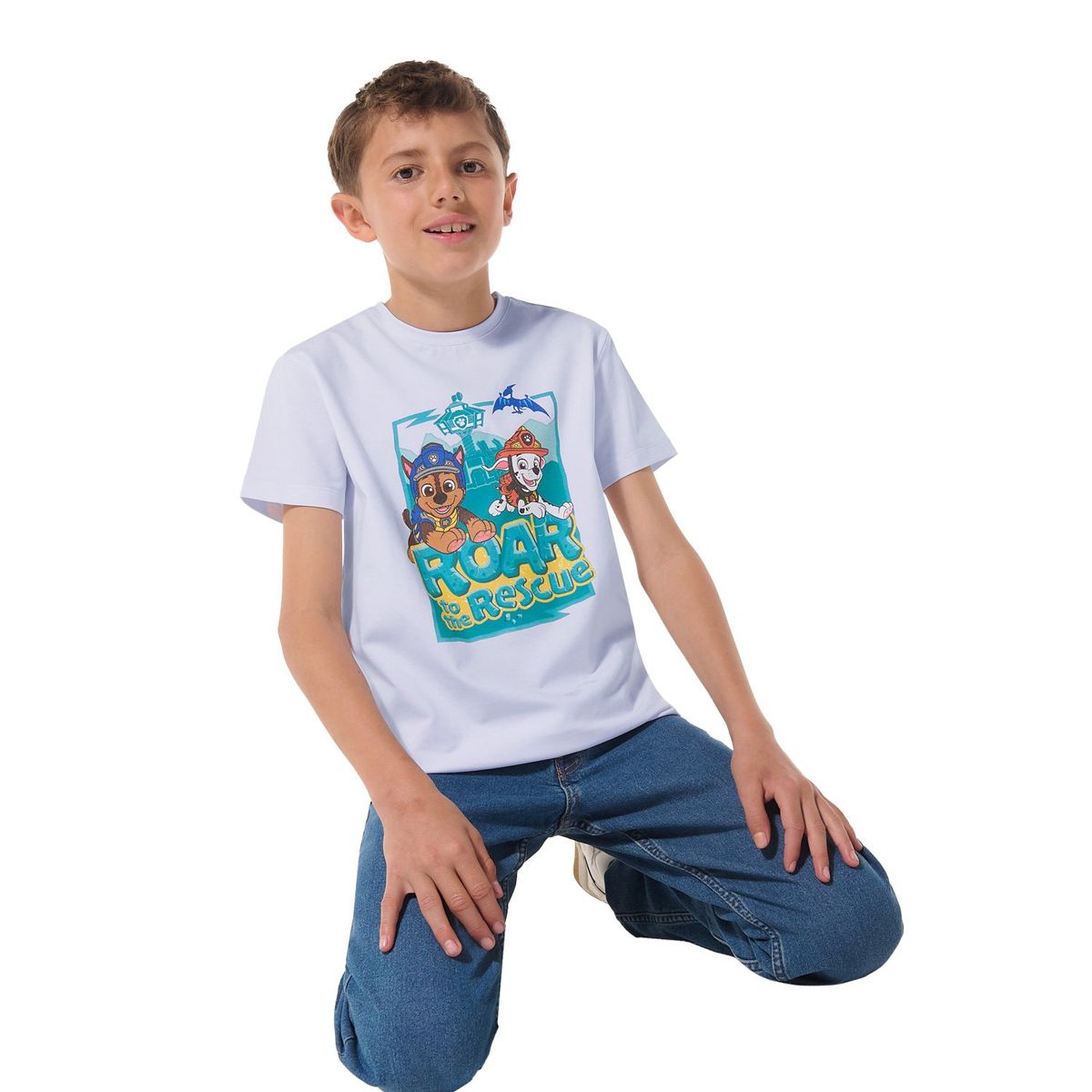 TOTTO - Camiseta Estampada Niño Blanca Paw Patrol Totto