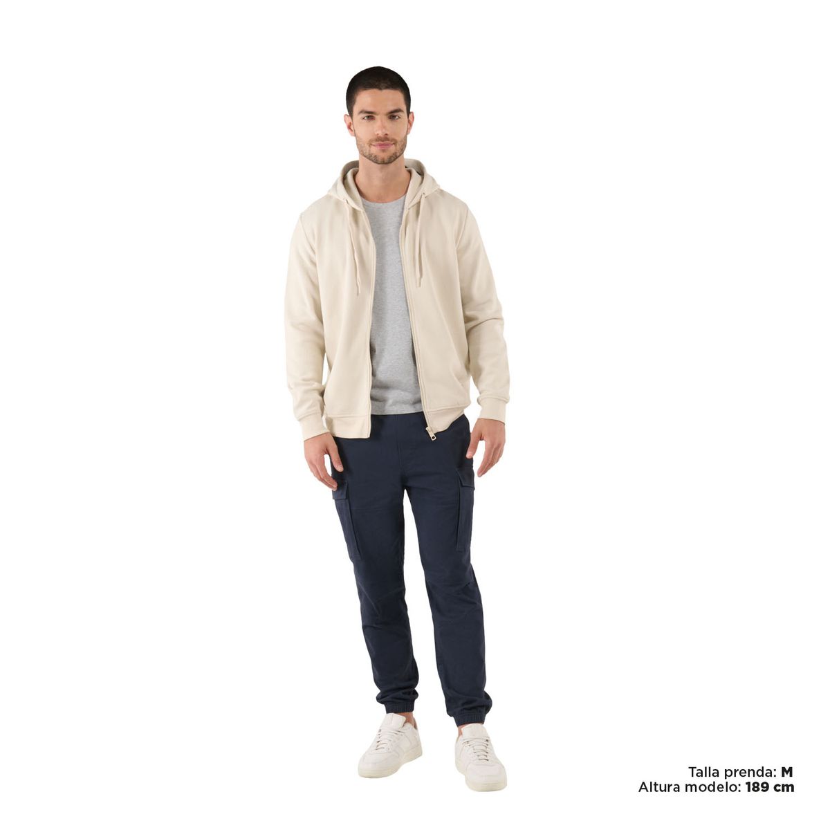 TOTTO - Buzo Para Hombre Gris Con Capota Spring Totto