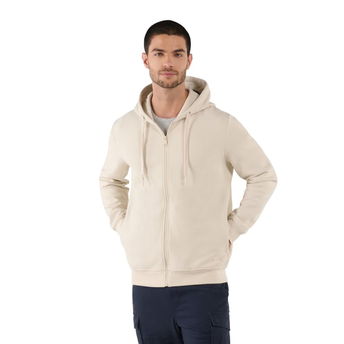 TOTTO - Buzo Para Hombre Gris Con Capota Spring Totto