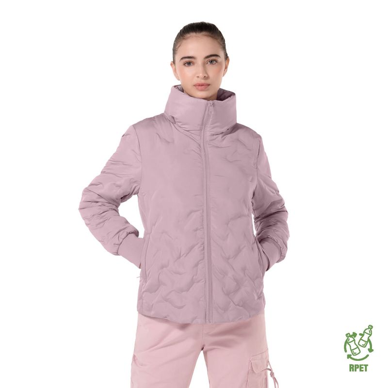 TOTTO - Chaqueta Acolchada Para Mujer Morado Bab Totto
