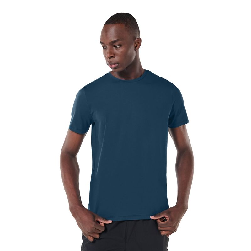 TOTTO - Camiseta Unicolor Para Hombre Azul Manne Totto
