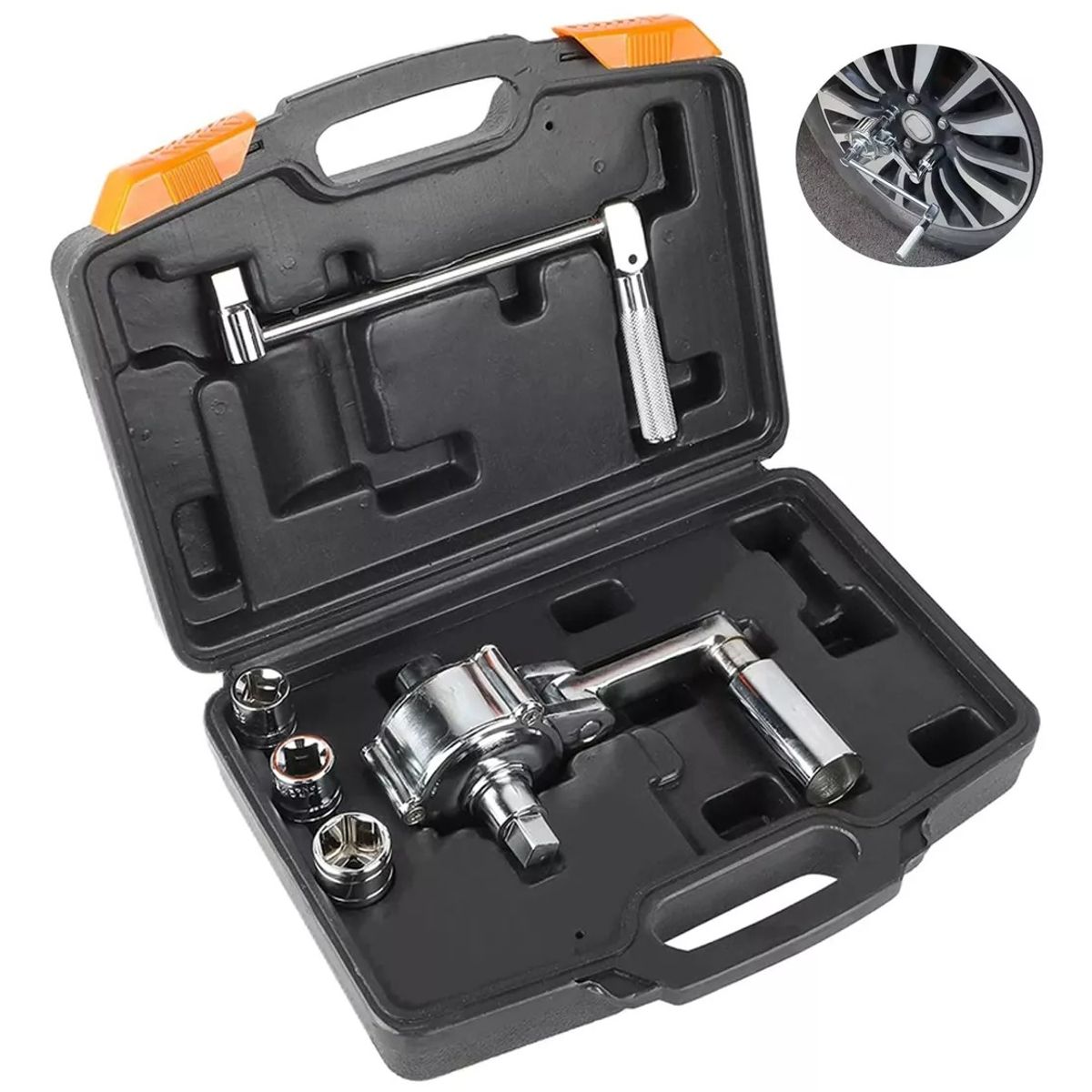 GENERICO - Llave Multiplicadora De Torsión Removedor Tuercas Estuche