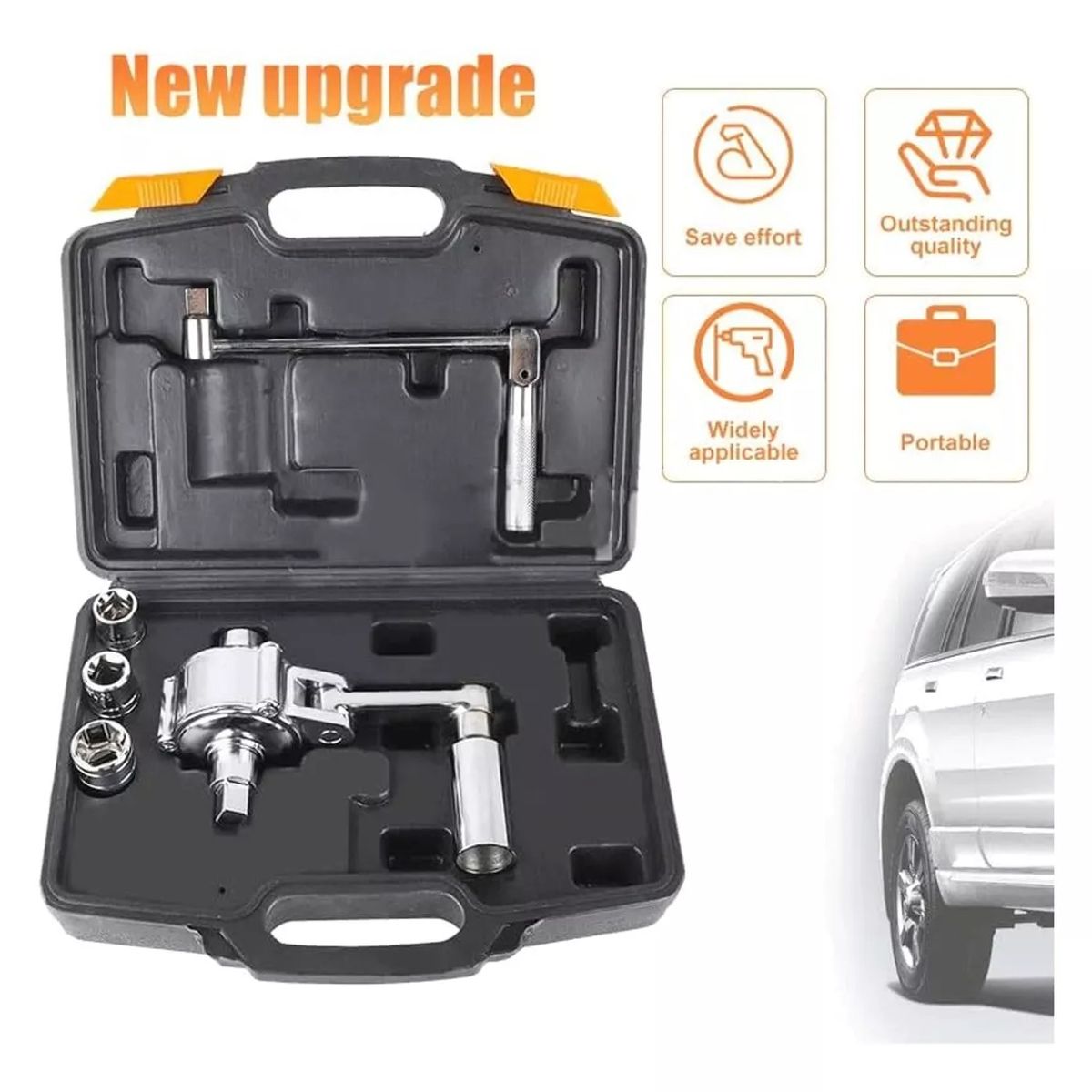 GENERICO - Llave Multiplicadora De Torsión Removedor Tuercas Estuche