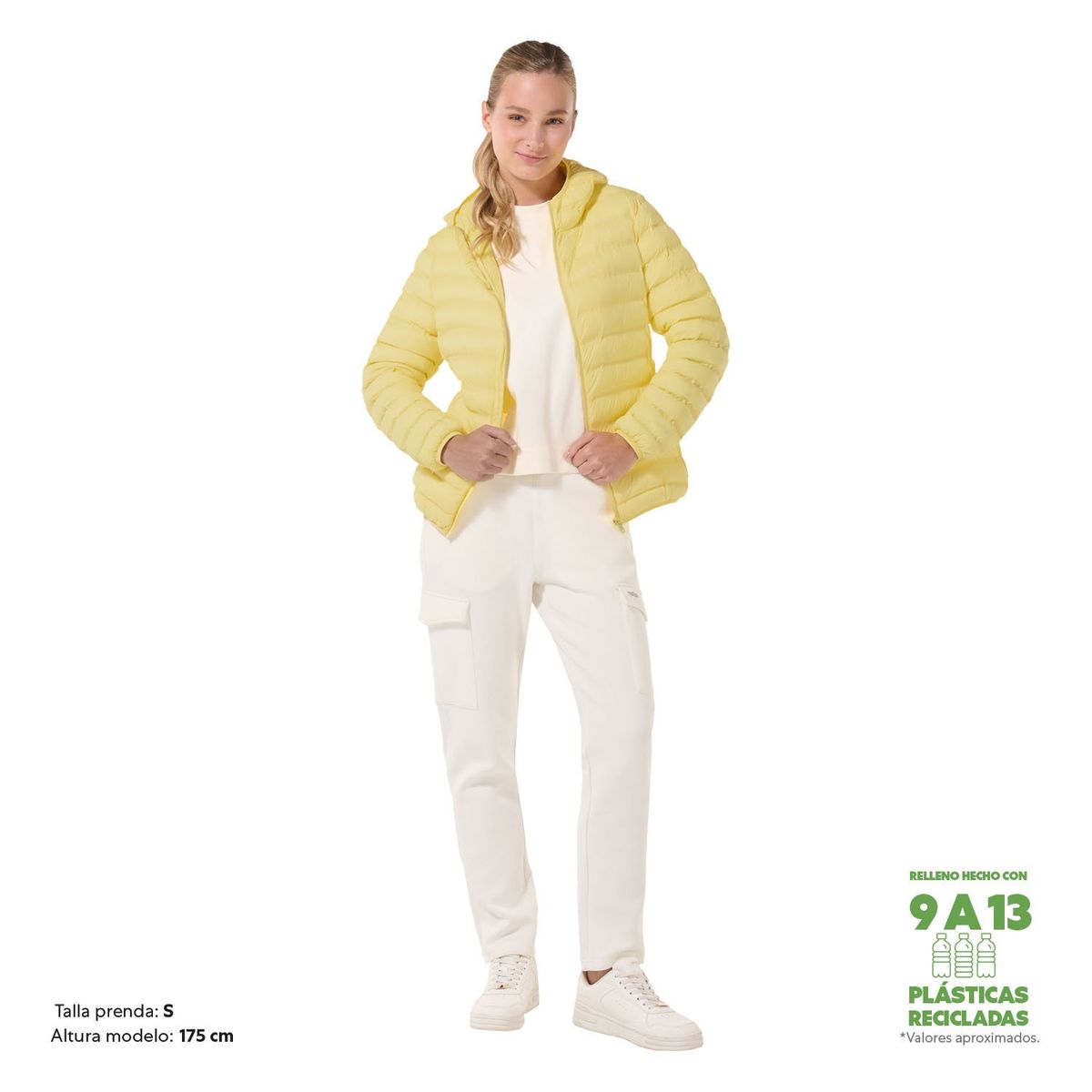 TOTTO - Chaqueta Acolchada Amarilla Para Mujer Colorfull Pro Totto