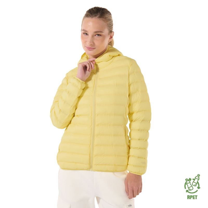 TOTTO - Chaqueta Acolchada Amarilla Para Mujer Colorfull Pro Totto