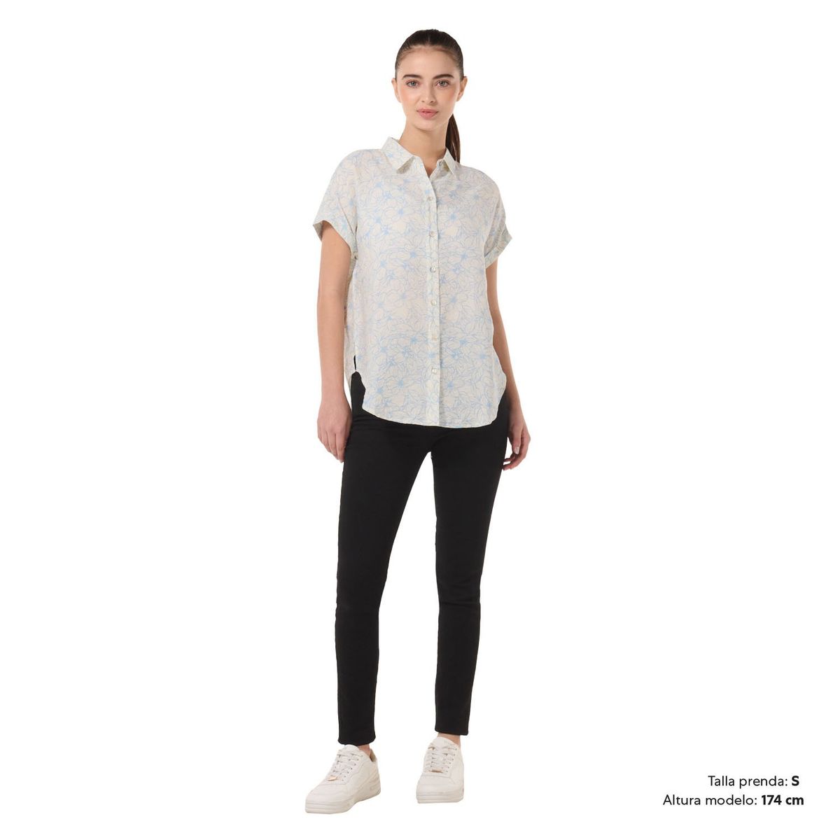 TOTTO - Camisa Para Mujer Blanco Lajas Totto
