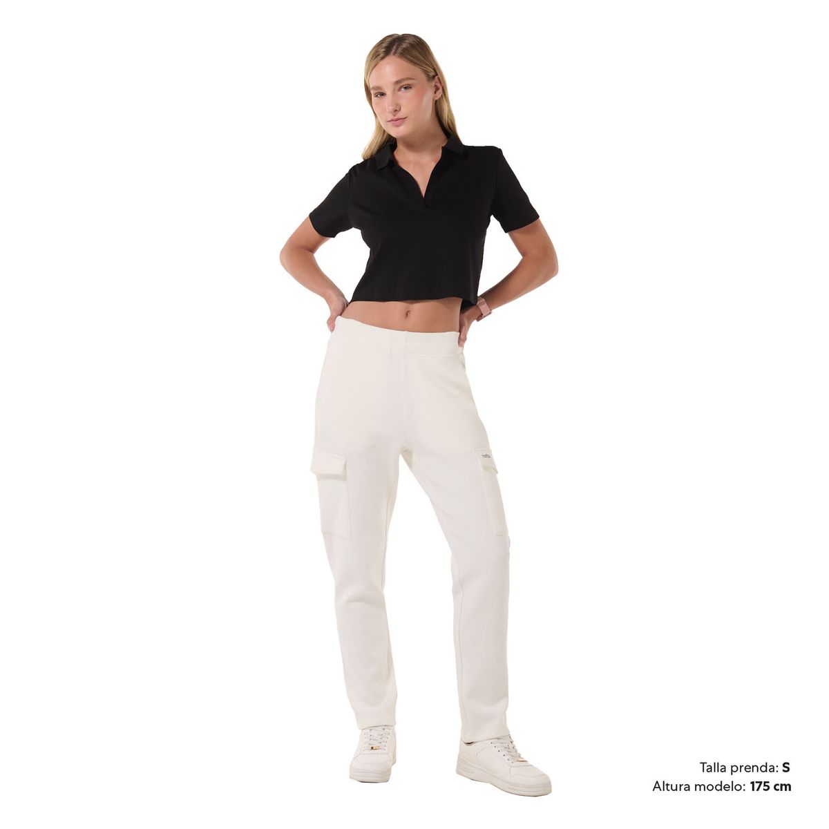 TOTTO - Camiseta Tipo Polo Para Mujer Negro Saba Totto