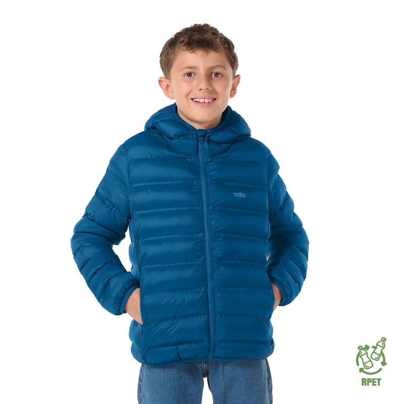 TOTTO - Chaqueta Niño Verde Azul Acolchada Totto