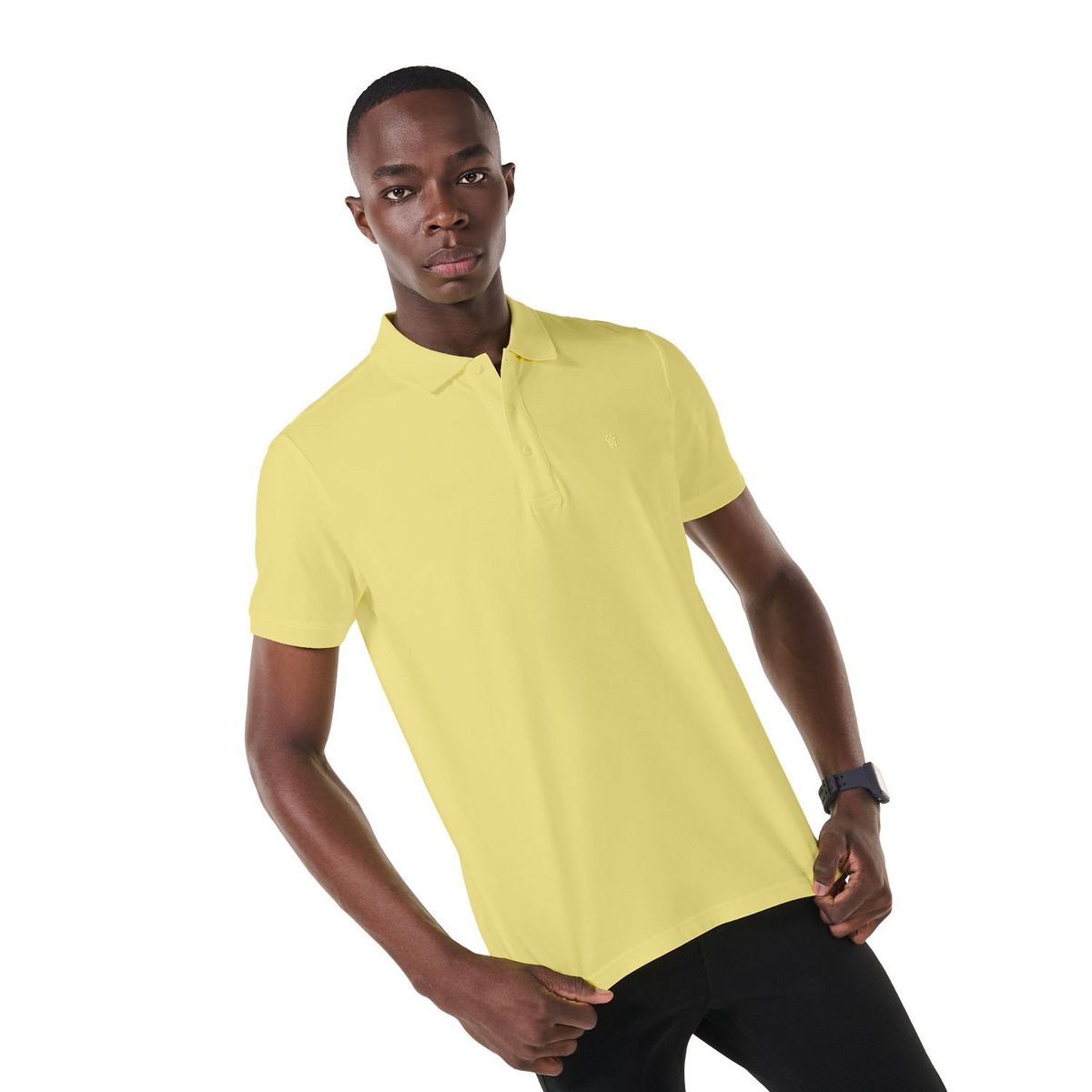 TOTTO - Camiseta Tipo Polo Para Hombre Amarillo Youngpolo Totto