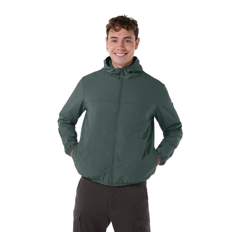 TOTTO - Chaqueta Liviana Para Hombre Verde Ice Solid Totto