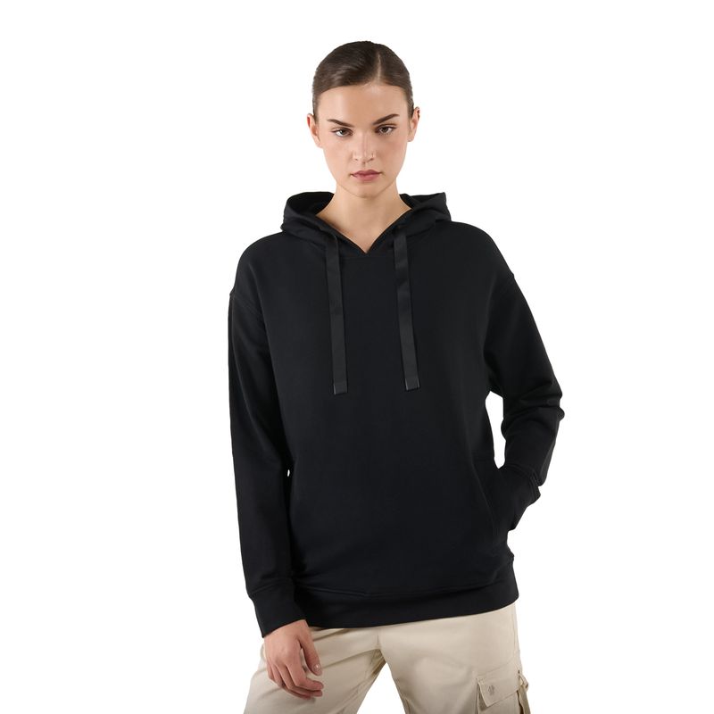 TOTTO - Buzo Para Mujer con Capota Negro Marble Totto