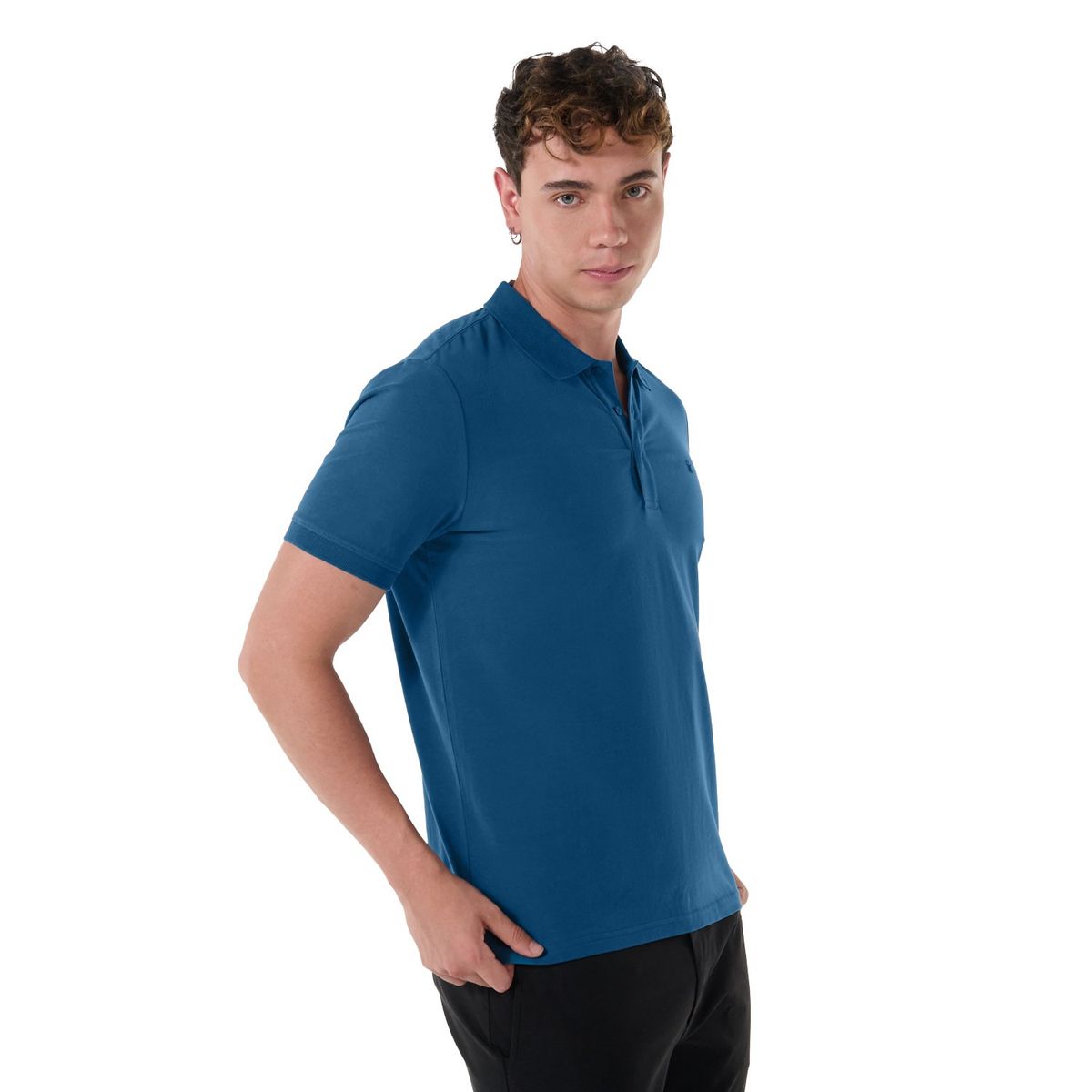 TOTTO - Camiseta Tipo Polo Para Hombre Azul Youngpolo Totto