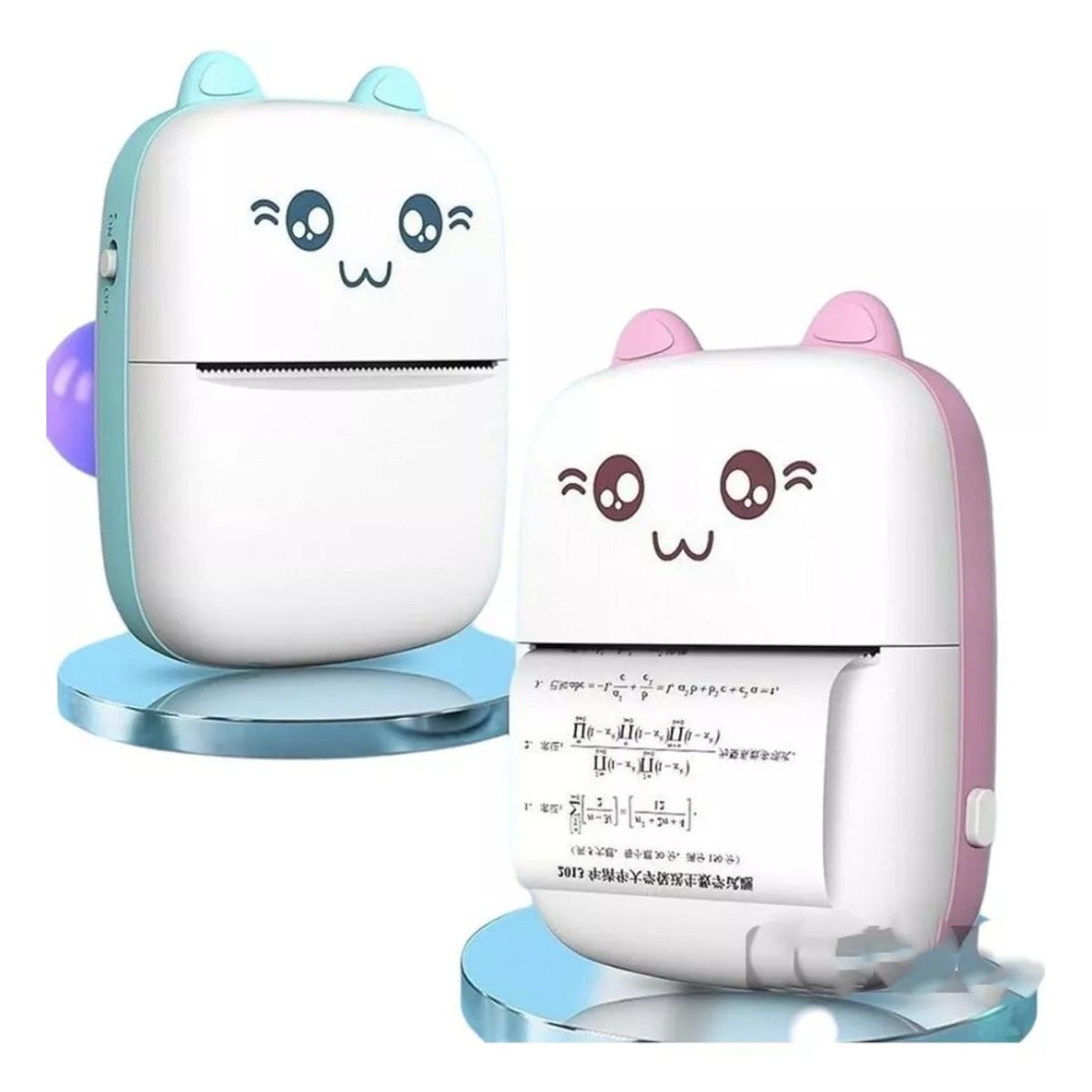 GENERICO - Mini Impresora Térmica Portátil Inalámbrica Para Celular Azul