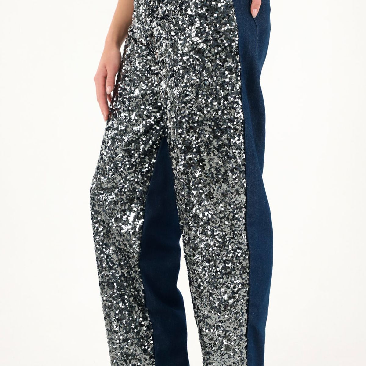 TENNIS - Jean Horseshoe con lentejuelas para mujer