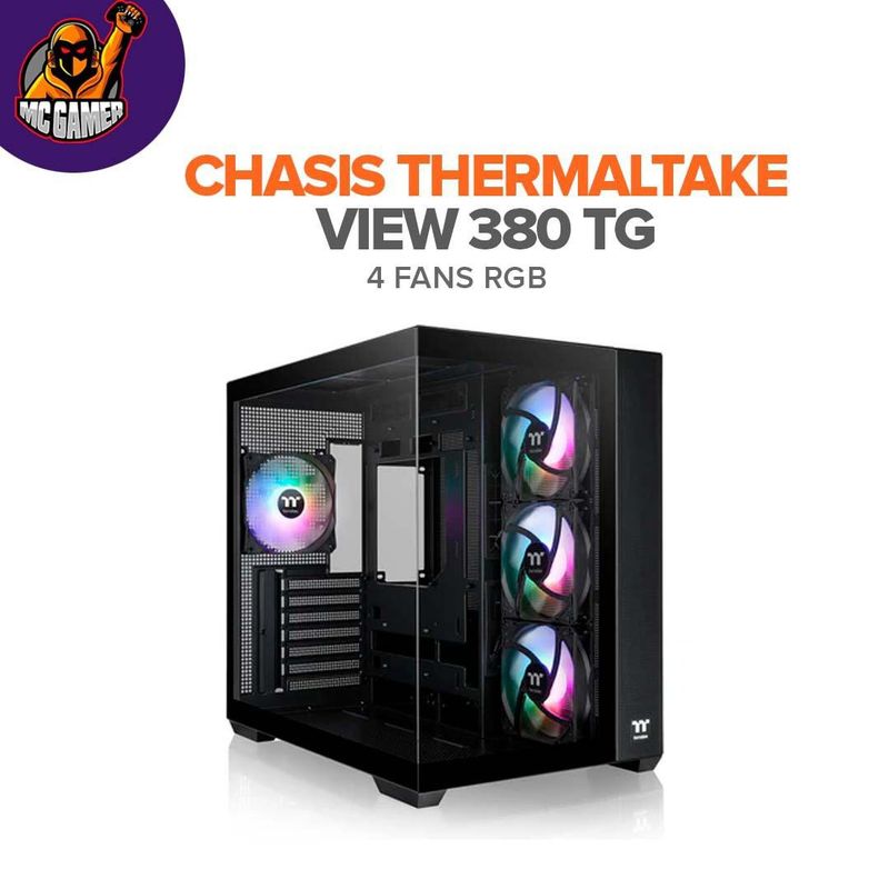 THERMALTAKE - CHASIS THERMALTAKE VIEW 380 TG RGB
