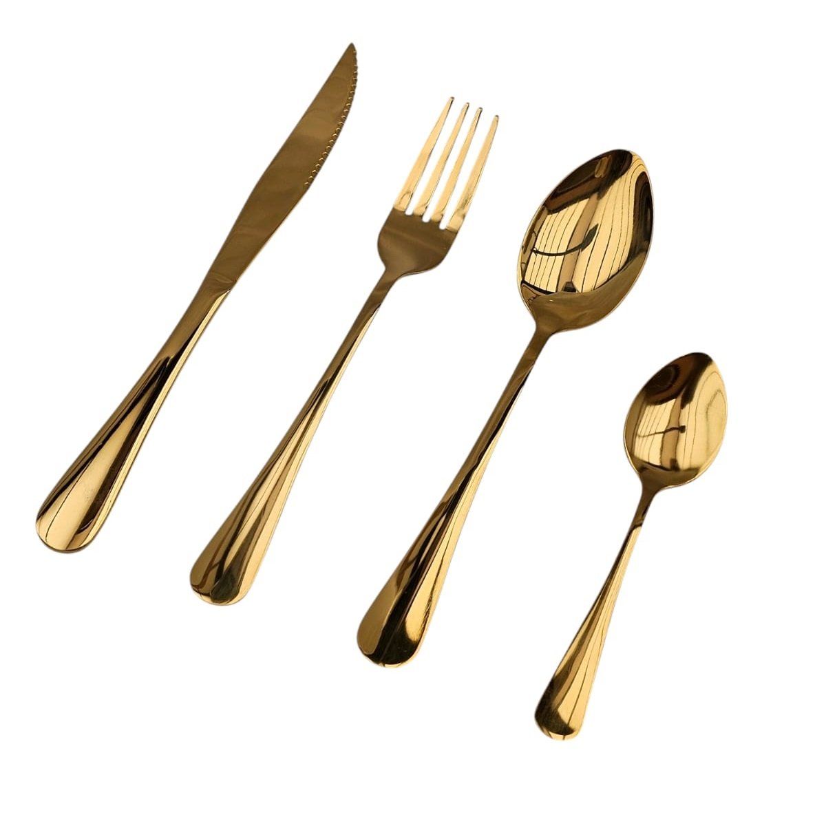 GENERAL - Juego De Cubiertos Estuche Huevo 24 Piezas Acero Inoxidable