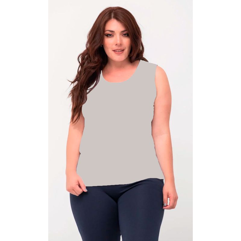 L Y H - Camiseta Para Mujer Sin Manga Gris Claro Marca L&H