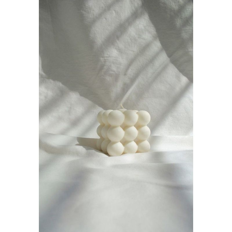 GENERICO - Vela Bubble blanca en cera vegetal