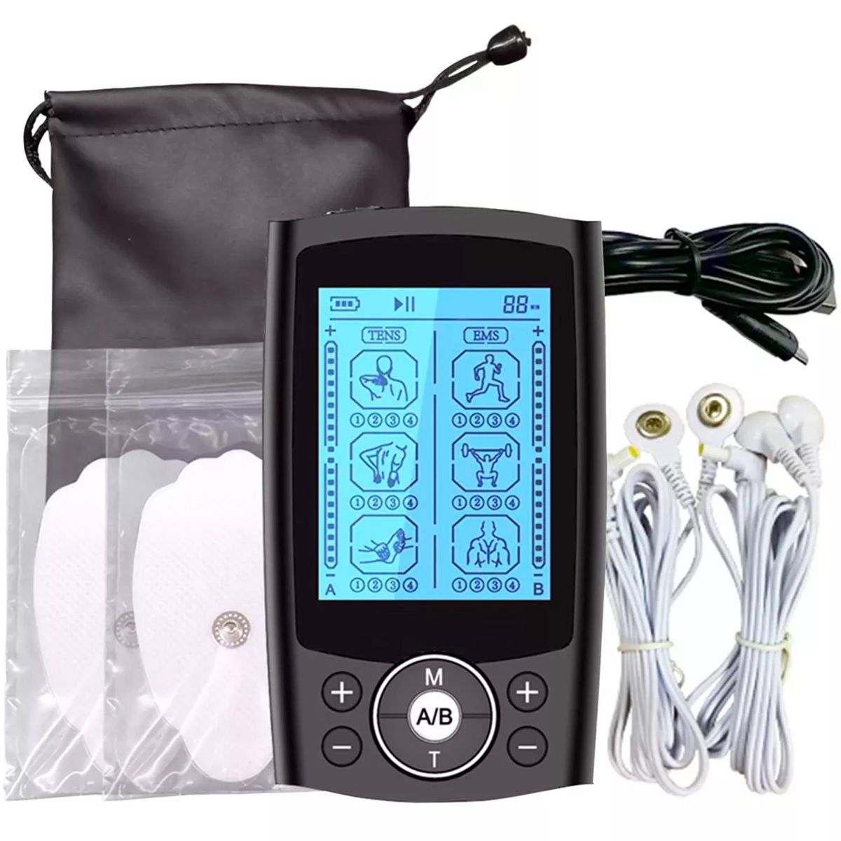 ONE PIXEL - Estimulador Muscular Para Electroterapia 20 Modos Masajeador Fisioterapia