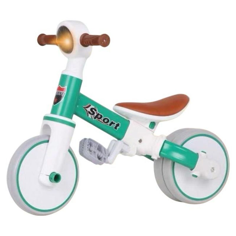 GENERICO - Bicicleta De Equilibrio Triciclo Multifuncional 3 En 1 Verde