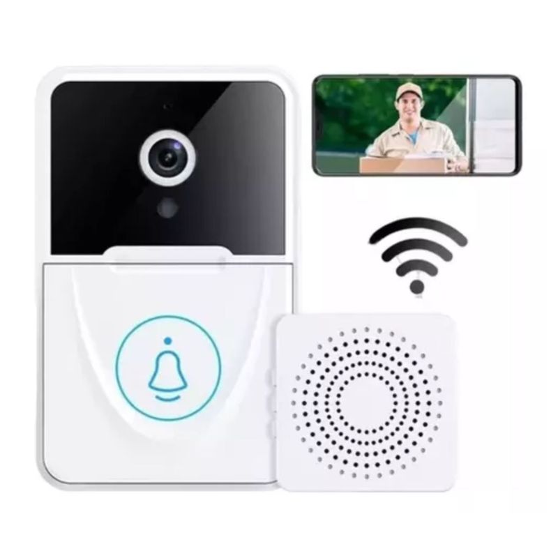 GENERICO - Timbre Con Camara Inteligente Intercomunicador Wifi Celular