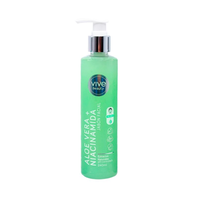 GENERICO - JABON FACIAL GEL ALOE + NIACINAMIDA 240 ML