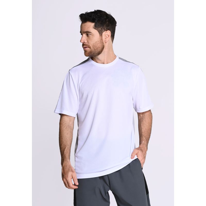 BELIFE - Camiseta Manga Corta Blanca en Poliéster Para Hombre