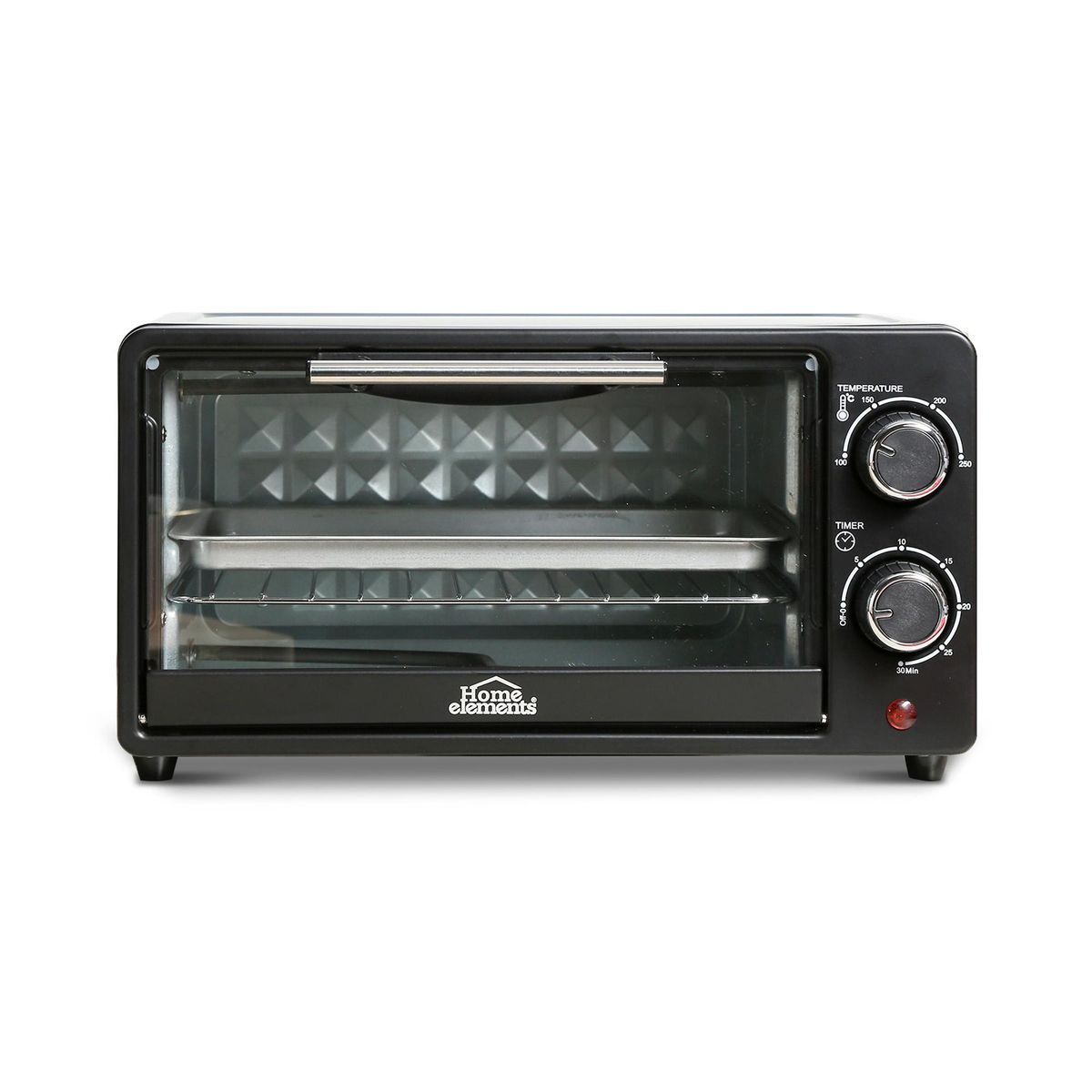 HOME ELEMENTS - HORNO TOSTADOR 9L NEGRO 800W HEHT09N