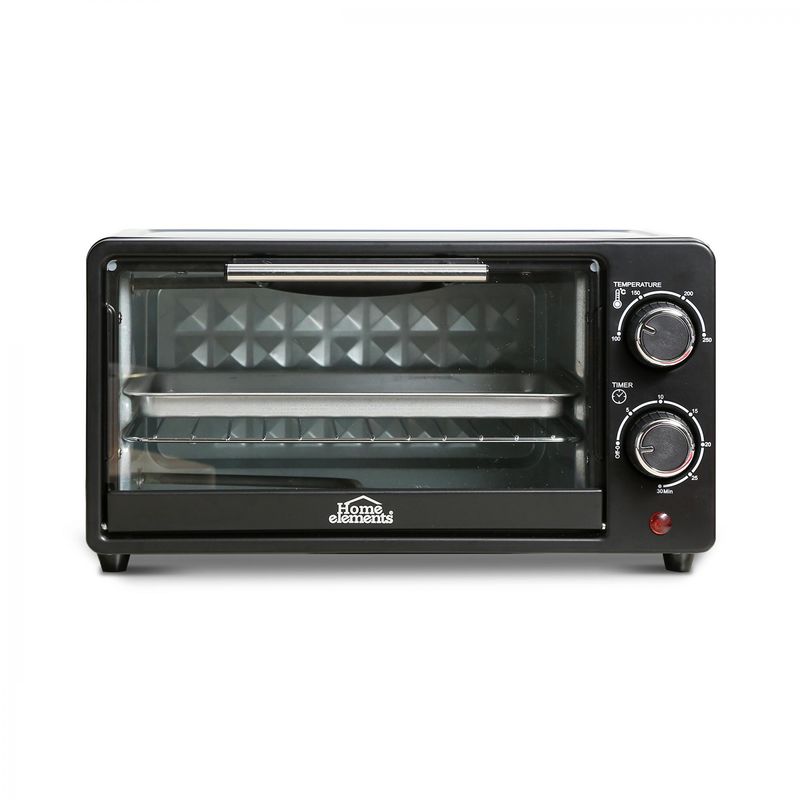 HOME ELEMENTS - HORNO TOSTADOR 9L NEGRO 800W HEHT09N