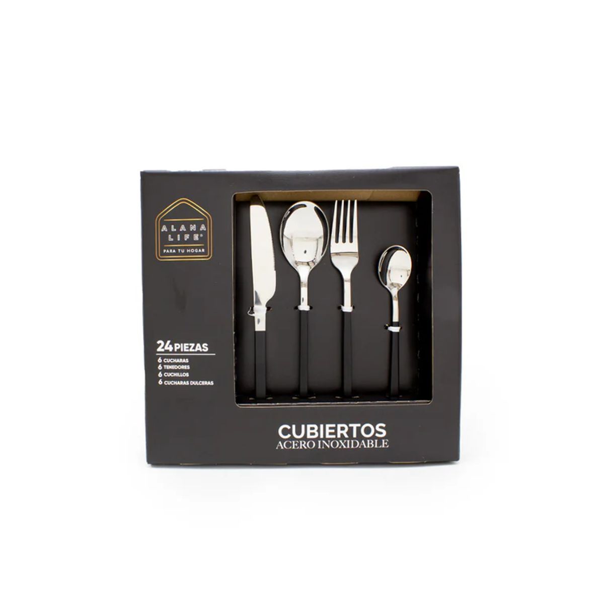 ALANA LIFE - Set de Cubiertos Miami x 24 Piezas Alana Life LF0800