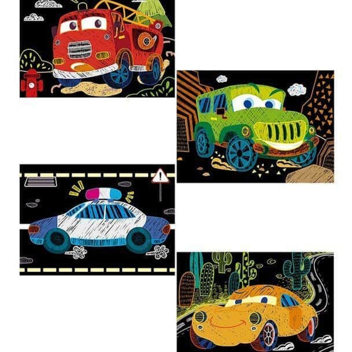 GENERICO - LIBRETA SCRATCH - RASPAR - CARROS -CARS