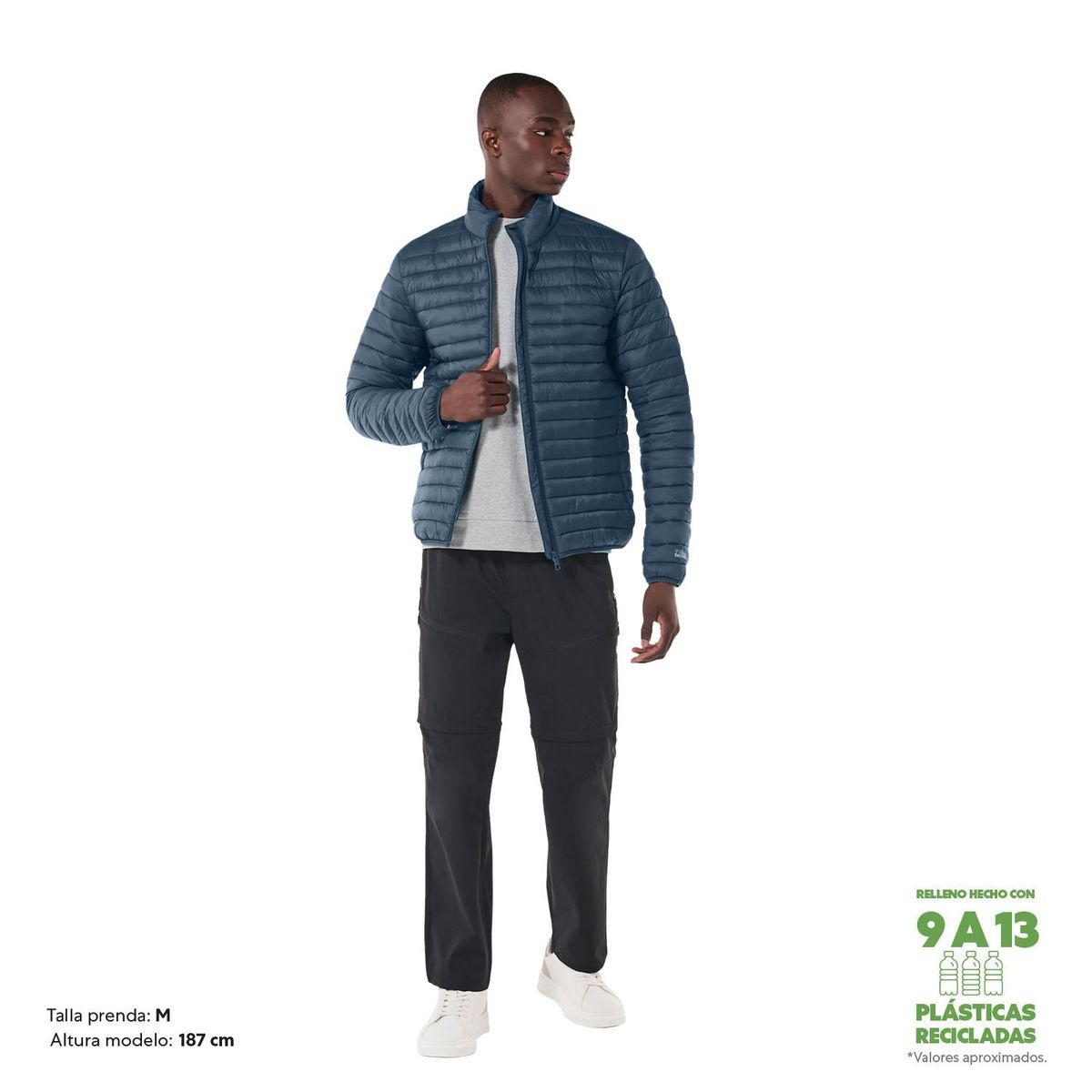 TOTTO - Chaqueta Acolchada Térmica Para Hombre Azul Termolight Totto