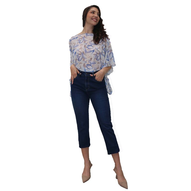 L Y H - Capri Para Mujer Azul Marca L&H