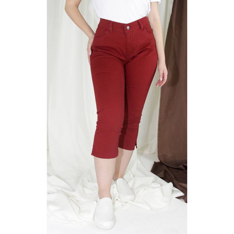 L Y H - Capri Para Mujer Rojo Marca L&H