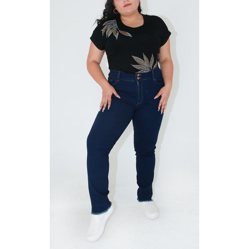 L Y H - Jean Para Mujer Azul Marca L&H