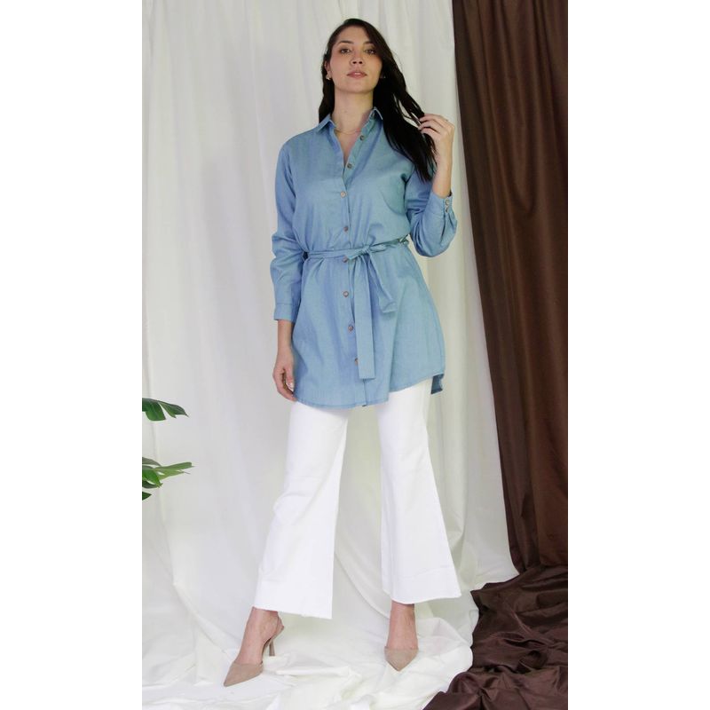 L Y H - Jean Para Mujer Blanco Marca L&H