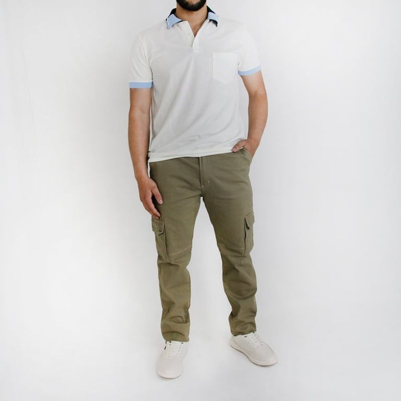 L Y H - Pantalon Para Hombre Beige Marca L&H