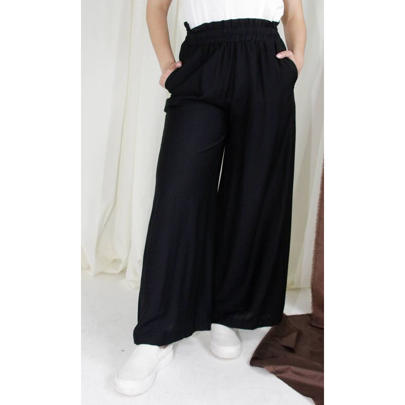 L Y H - Pantalón Para Mujer Negro Marca L&H