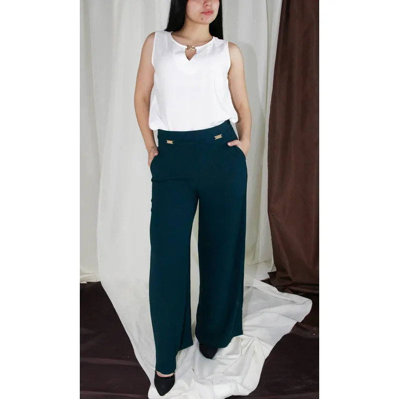 L Y H - Pantalón Para Mujer Rojo Marca L&H