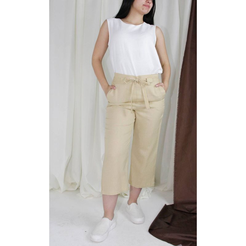 L Y H - Capri Para Mujer Café Marca L&H