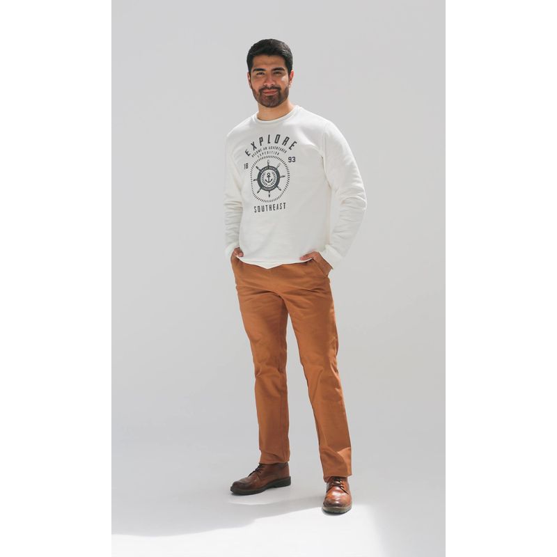 L Y H - Pantalon Para Hombre Khaki Oscuro Marca L&H