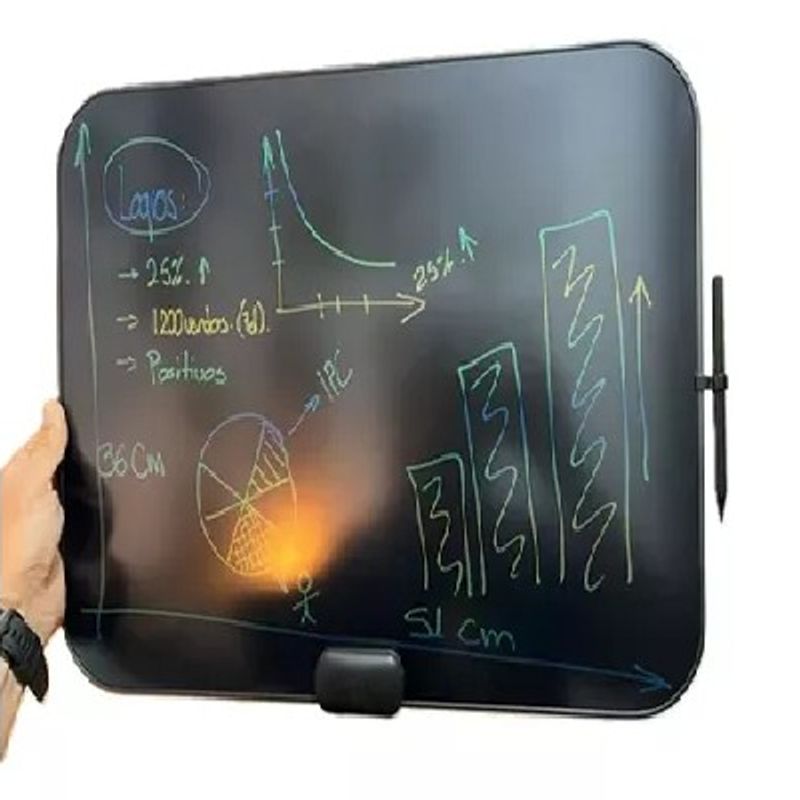 GENERICO - LETRERO AVISO DIGITAL RECARGABLE LED LAPIZ LUMINOSO MULTIUSO
