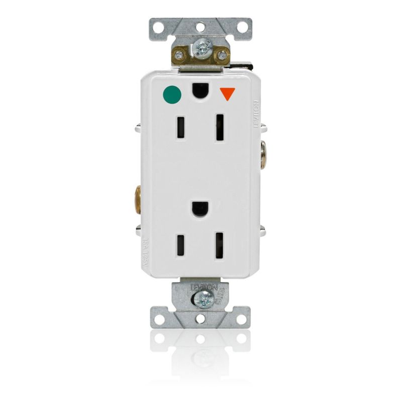 LEVITON - TOMACORRIENTE HOSPITAL T.A LEVITON D8200-IGW 15A 125V BLANCO