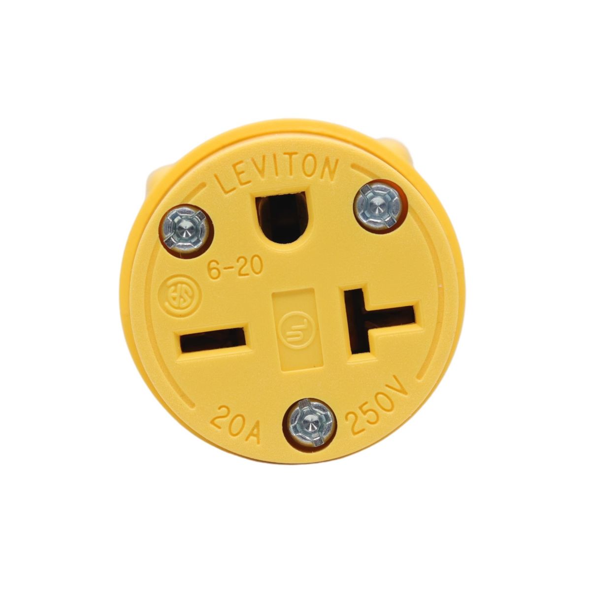 LEVITON - TOMA AÉREA LEVITON 620CV 20A 250V 2P3H NEMA 6-20R AMARILLA
