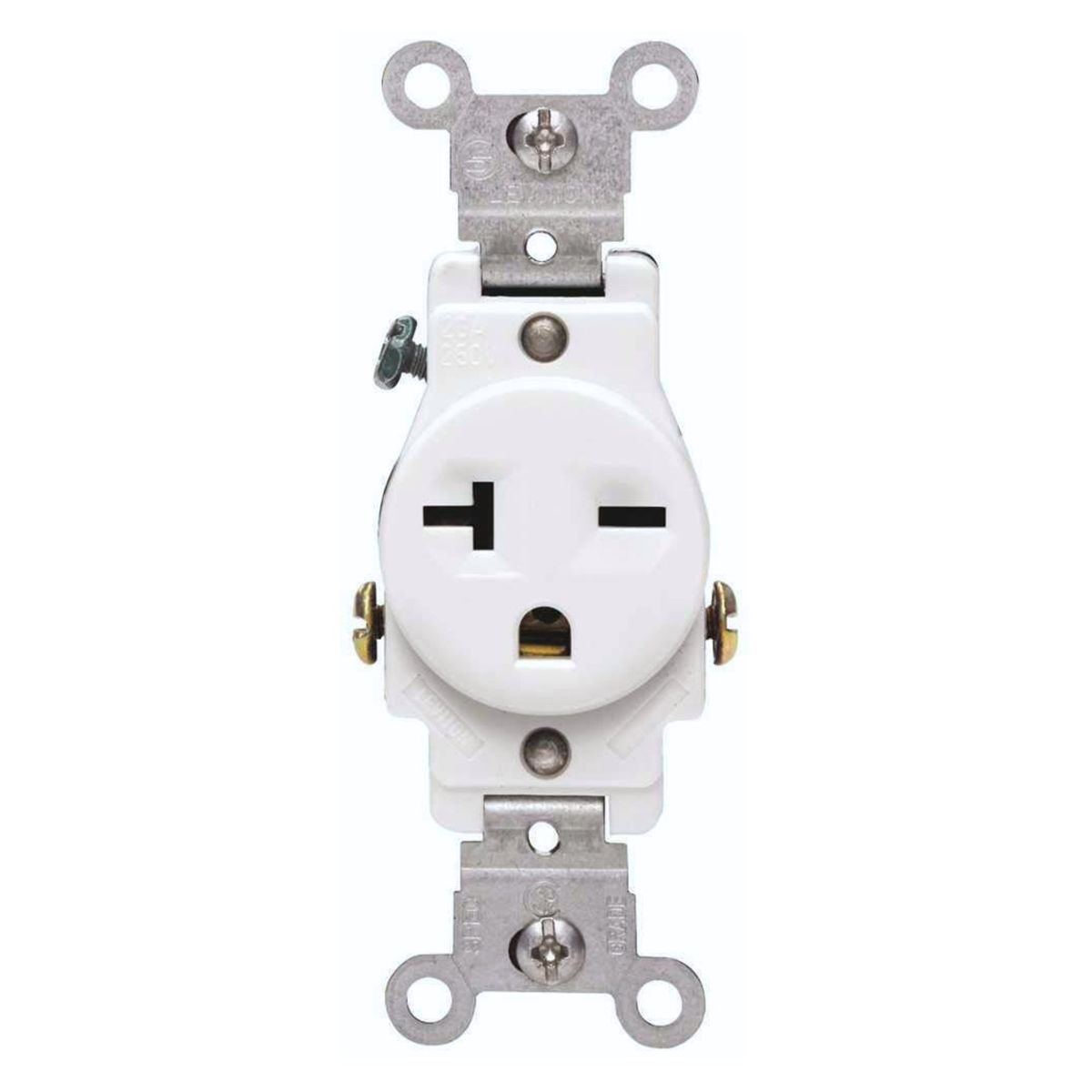 LEVITON - Tomacorriente Sencillo Leviton 05821-W 20A 250V NEMA 6-20R