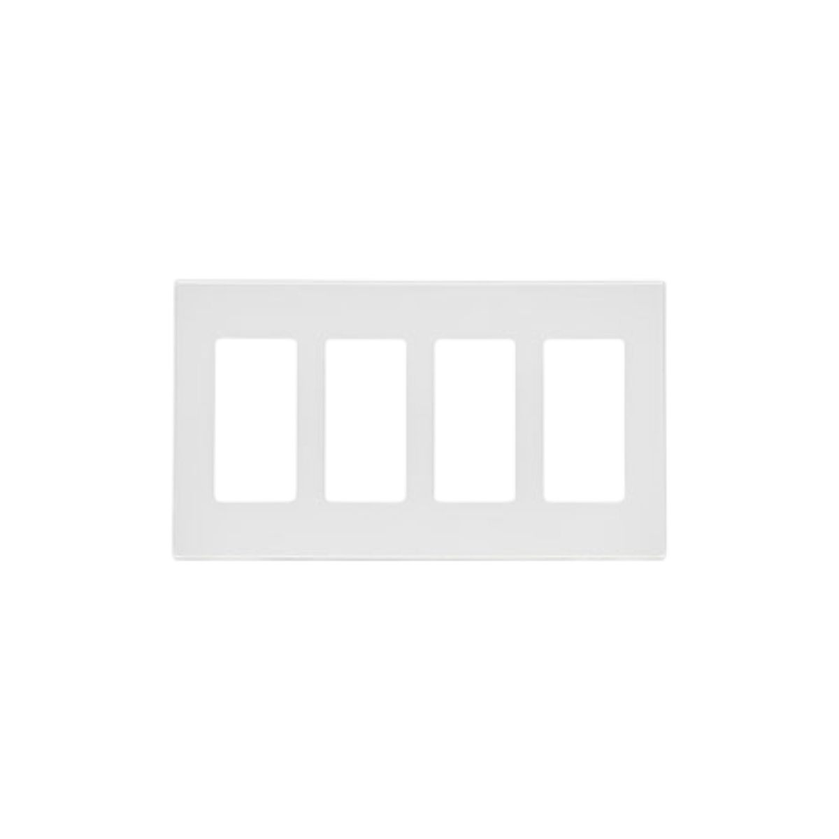LEVITON - Tapa 4 ventanas Decora Leviton 80312-SW A presión